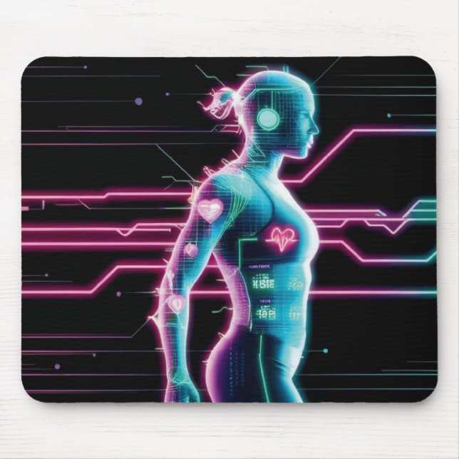 Mousepad Pad do Controlador de Malhações NeonPulse (Frente)