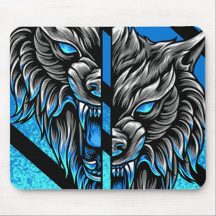 Mousepad Pad do mouse abstrato Wolf