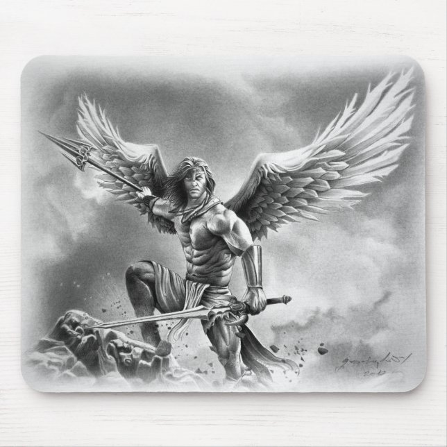 Mousepad Pad do mouse ANGEL WARRIOR (Frente)