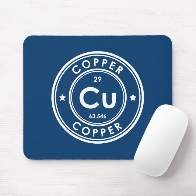 Mousepad Pad do Mouse Azul com Elemento de Cobre (Com mouse)
