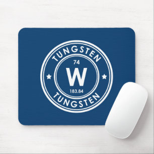 Mousepad Pad do mouse azul de elemento de tungstênio