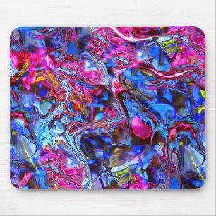 Mousepad Pad do mouse azul e do mouse rosa