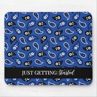 Mousepad Pad do mouse azul e preto