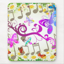 Pad do mouse borboleta