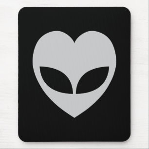 Mousepad Pad do Mouse Cardíaco com alienígena Amor