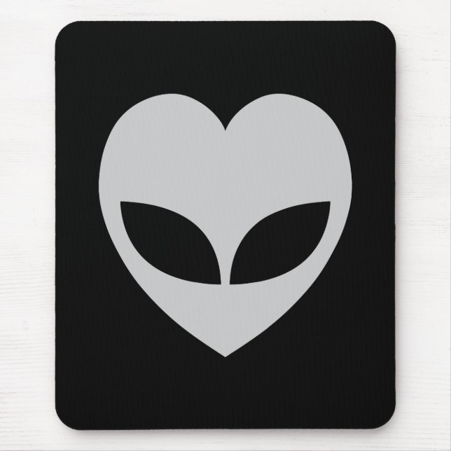 Mousepad Pad do Mouse Cardíaco com alienígena Amor (Frente)