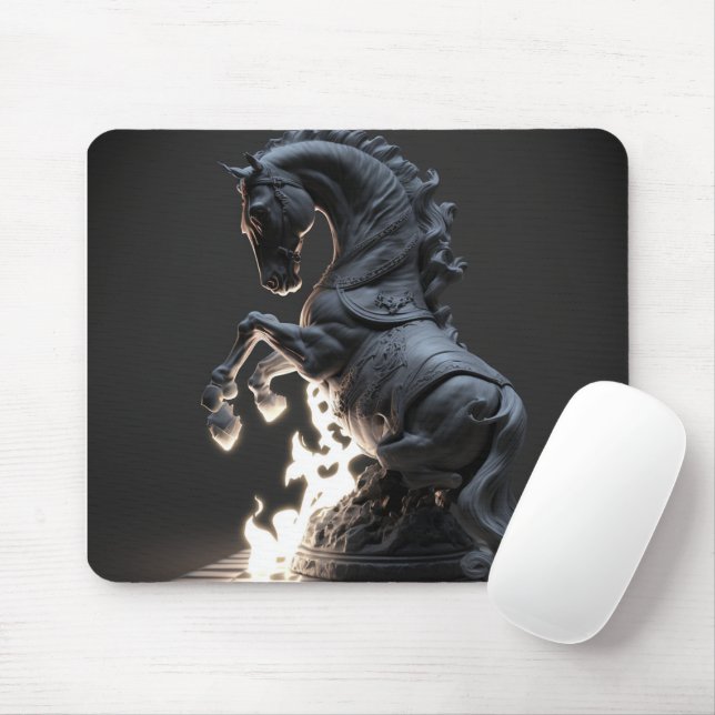 Mousepad Pad do Mouse Cavaleiro Fiery Chess (Com mouse)