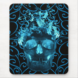 Mousepad Pad do Mouse Caveira Azul