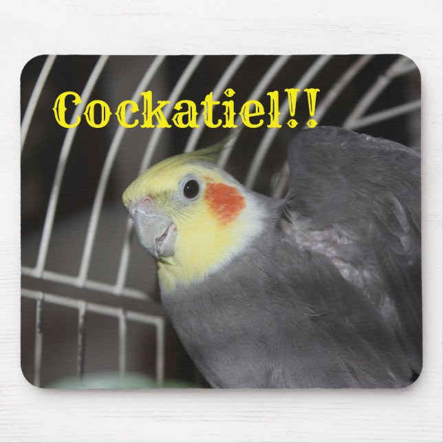 Mousepad PAD DO MOUSE Cockatiel (Frente)