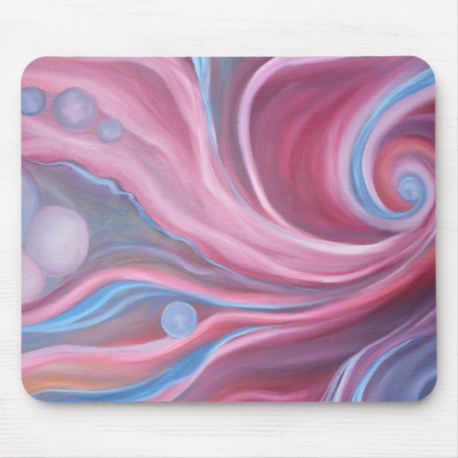 Mousepad Pad do mouse com espiral azul (Frente)