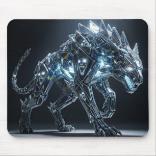 Mousepad Pad do mouse Cyberpunk Wolf para jogos