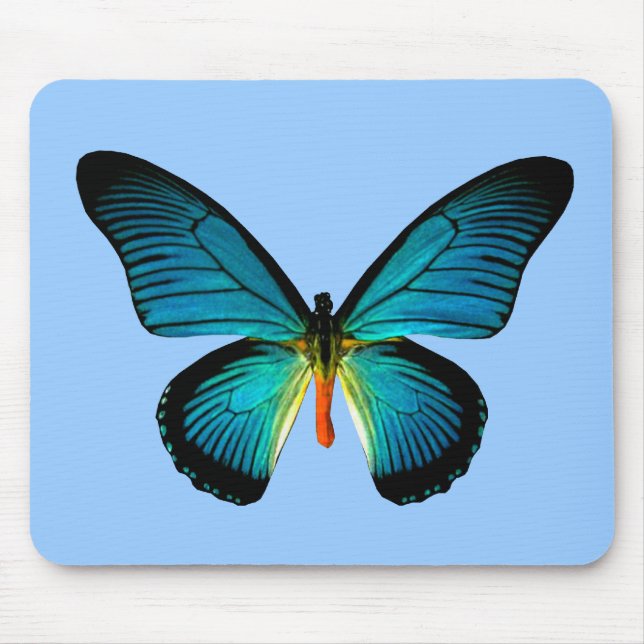 Mousepad Pad do mouse da borboleta azul (Frente)