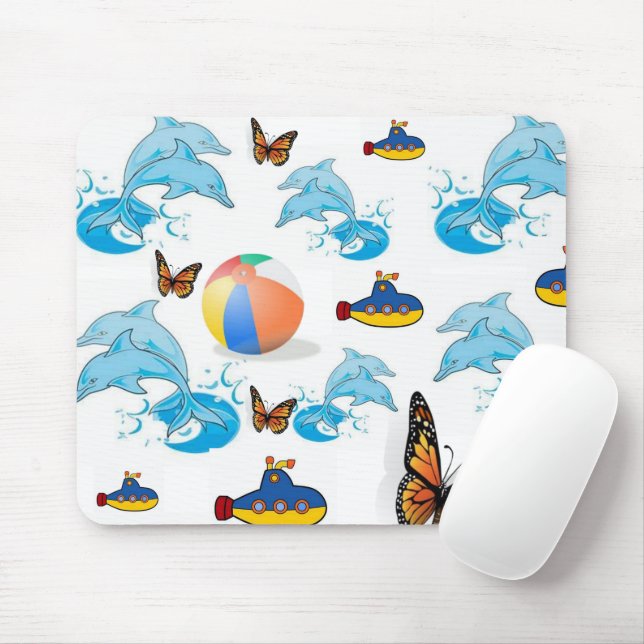 Mousepad Pad do Mouse da Borboleta de Golfinho! (Com mouse)