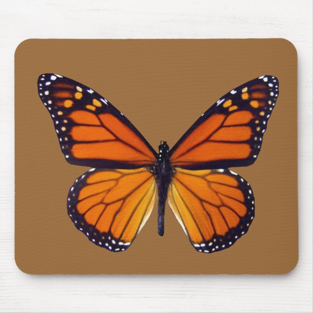 Mousepad Pad do mouse da borboleta laranja (Frente)