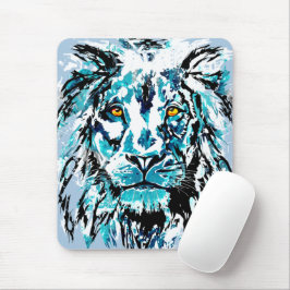 Mousepad Pad do mouse da cabeça do leão azul | Lion Mousepa