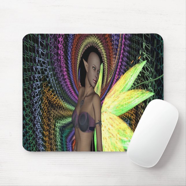 Mousepad Pad do mouse da mulher Elf (Com mouse)