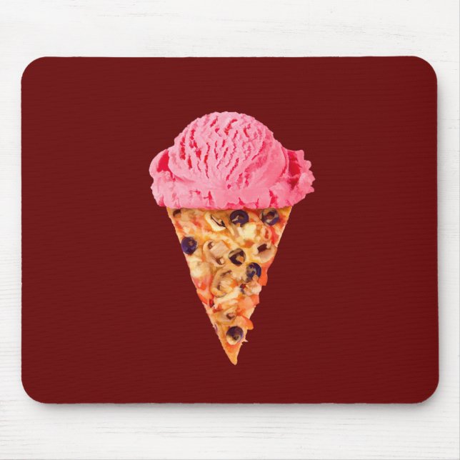 Mousepad Pad do mouse da pizza sorvete (Frente)