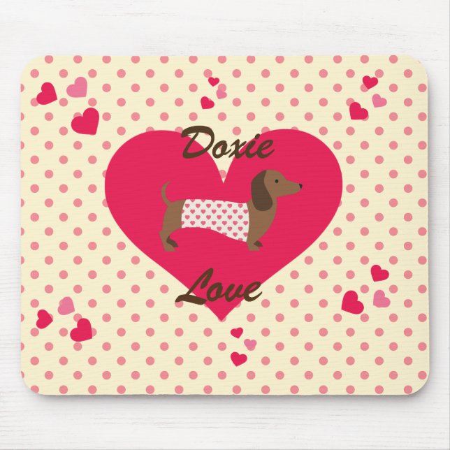 Mousepad Pad do mouse Dachshund (Frente)