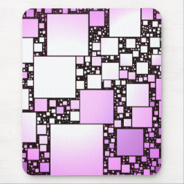Mousepad Pad do mouse dançante quadrado rosa e branco