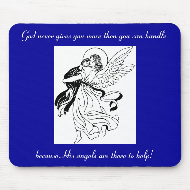Mousepad Pad do Mouse de Ajuda do Angel (Frente)