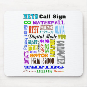 Mousepad Pad do Mouse de Colagem de Palavras Digitais com R