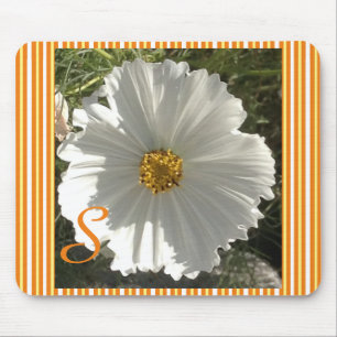 Mousepad Pad do mouse de flor branca do Cosmos