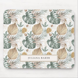 Mousepad Pad do mouse de foliagem de Oasis moderno