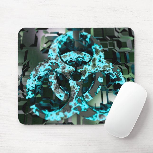 Mousepad Pad do mouse de parede de risco biológico (Com mouse)
