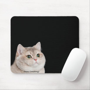 Mousepad Pad do Mouse de Rato de Gato de Respiração Pesada