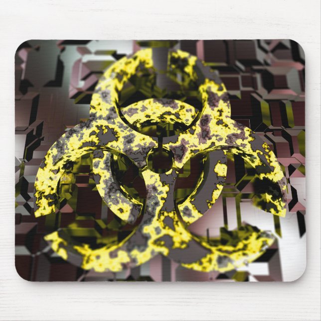 Mousepad Pad do mouse de risco biológico (Frente)