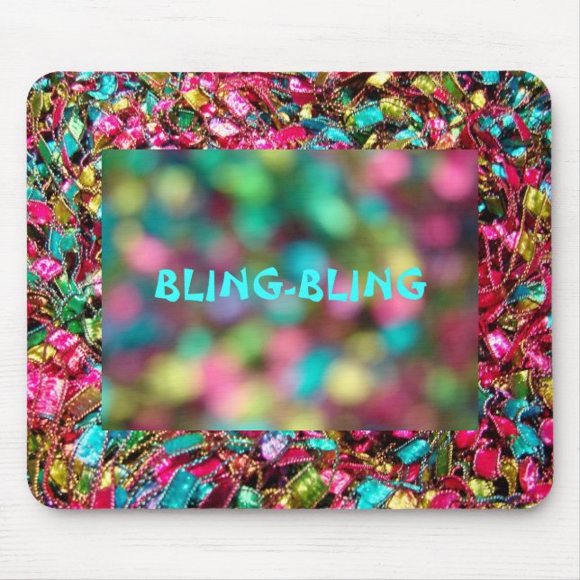 Mousepad Pad do mouse deco "BLING BLING" (Frente)