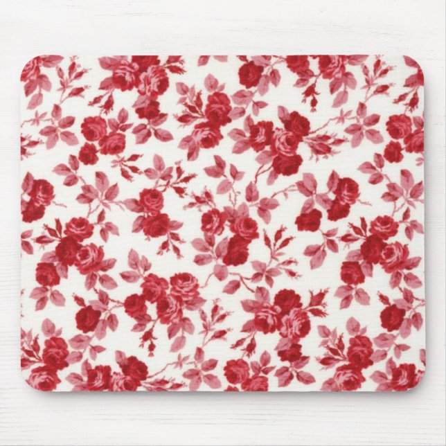 Mousepad Pad do mouse do Chic Rosa vermelha (Frente)
