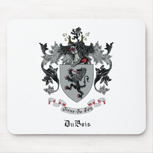 Mousepad Pad do Mouse do DuBois Family Crest (Frente)
