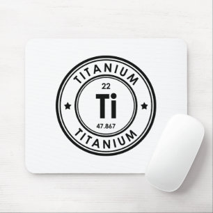 Mousepad Pad do mouse do elemento titânio