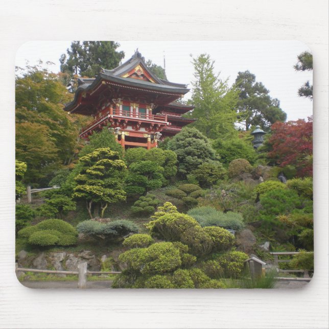 Mousepad Pad do Mouse do Jardim do Tea Japonês de São Franc (Frente)