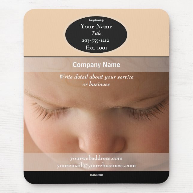 Mousepad Pad do mouse do Promocional do bebê - HAMbyWG (Frente)