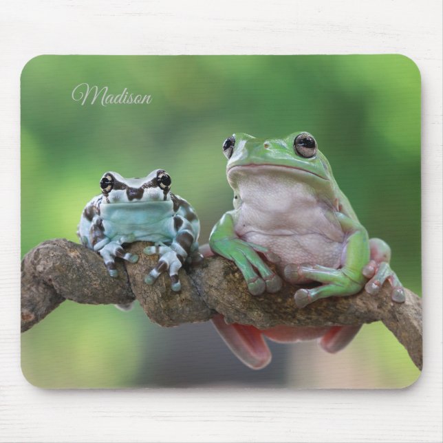 Mousepad Pad do mouse do Sapo de nome personalizado (Frente)