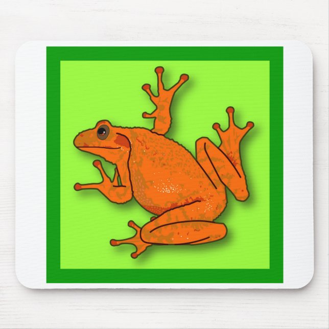 Mousepad Pad do mouse do Sapo laranja (Frente)