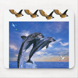 Mousepad Pad do mouse Dolphin