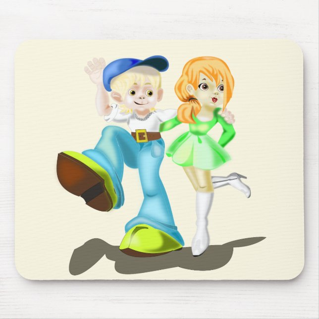 Mousepad Pad do Mouse dos Melhores Amigos - Sua Cor - Texto (Frente)