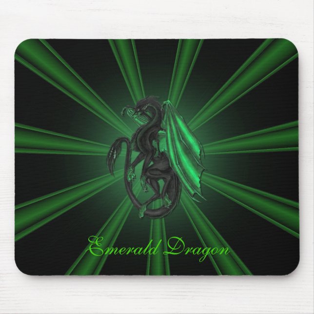 Mousepad Pad do mouse Emerald Dragon (Frente)
