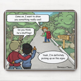 Mousepad Pad do Mouse Engraçado Bluffing