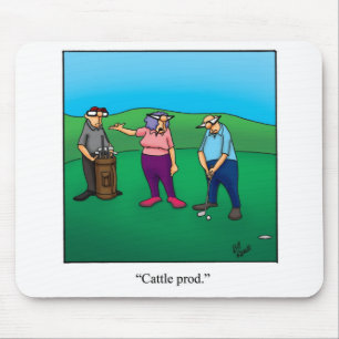 Mousepad Pad do Mouse Engraçado de Golfe