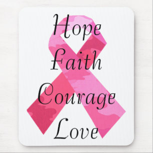 Mousepad Pad do Mouse Faith Faith com Fita da Camada Rosa