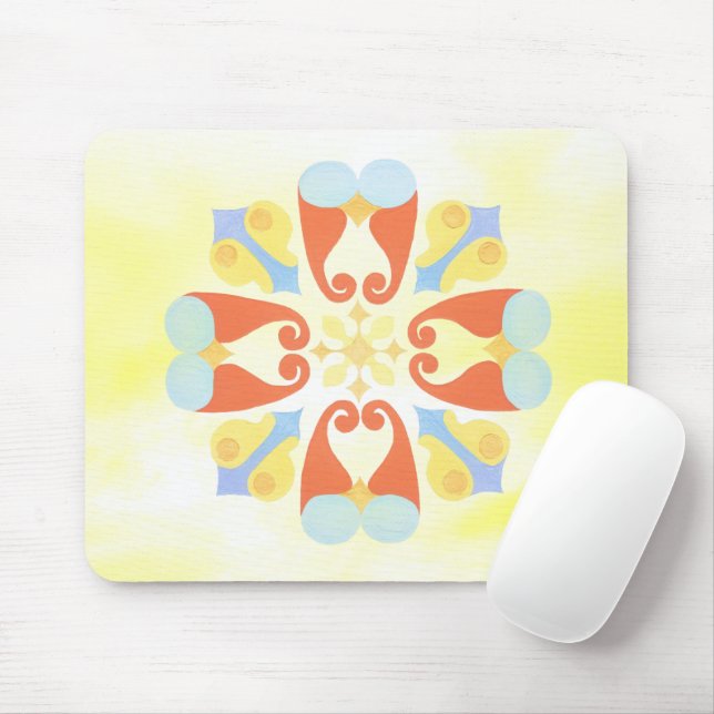 Mousepad Pad do mouse Floral (Com mouse)