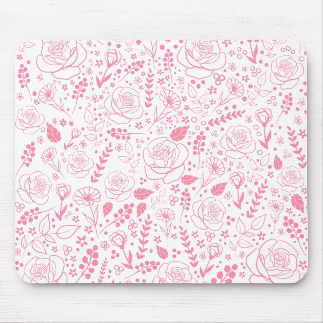 Mousepad Pad do mouse Floral (Frente)