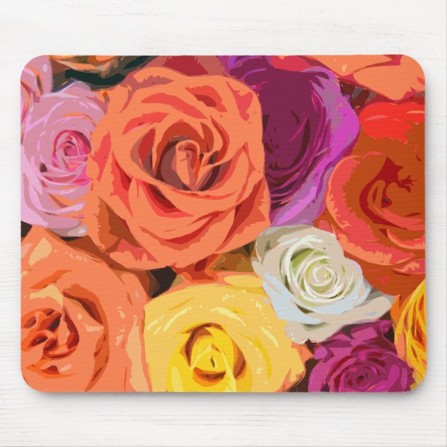 Mousepad Pad do mouse Floral (Frente)