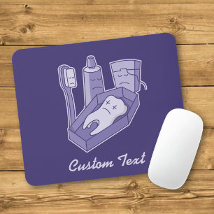 Mousepad Pad do mouse funerário do dente