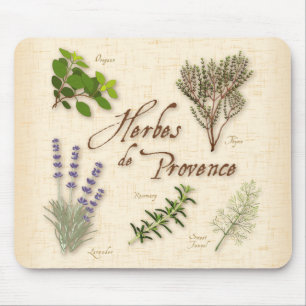 Mousepad Pad do mouse Herbes de Provence