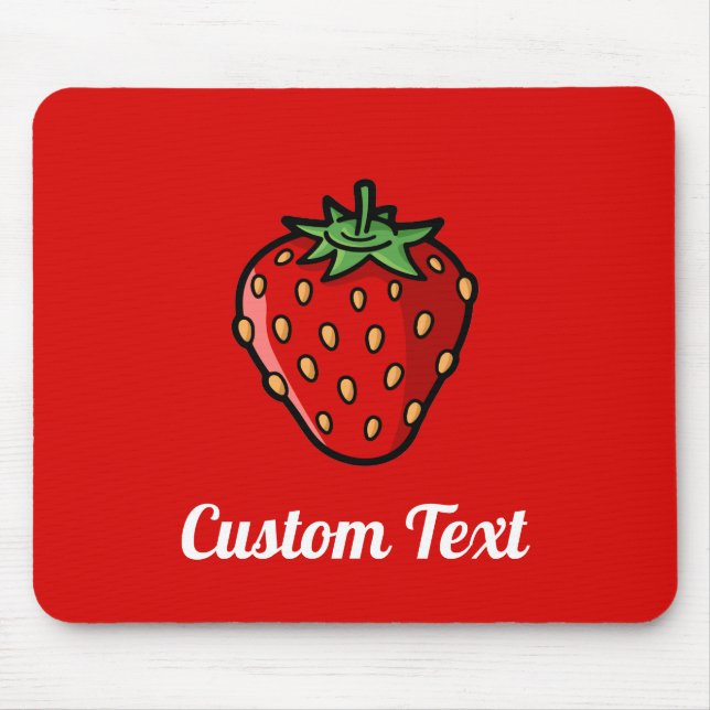 Mousepad Pad do mouse ícone Strawberry (Frente)